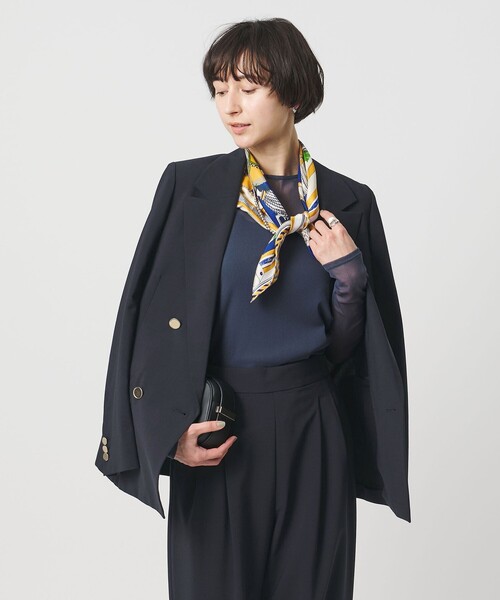 UNITED ARROWS(ユナイテッドアローズ)の「T/W 4ボタン ジャケット(テーラードジャケット・レディース・オフホワイト/ダークブラウン/ネイビー・38/36/34)」の16枚目の写真