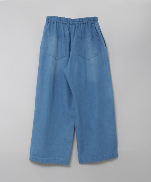 RNA-N（アールエヌエーエヌ）の「R4442 5.3ozデニムギャザーパンツ（デニムパンツ・レディース・ライトインディゴブルー・FREE）」の6枚目の写真
