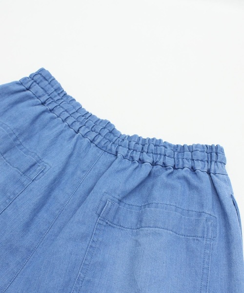 RNA-N（アールエヌエーエヌ）の「R4442 5.3ozデニムギャザーパンツ（デニムパンツ・レディース・ライトインディゴブルー・FREE）」の12枚目の写真