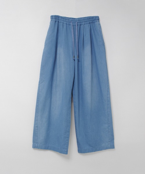 RNA-N(アールエヌエーエヌ)の「R4442 5.3ozデニムギャザーパンツ(デニムパンツ・レディース・ライトインディゴブルー/ダークインディゴブルー・FREE)」の15枚目の写真