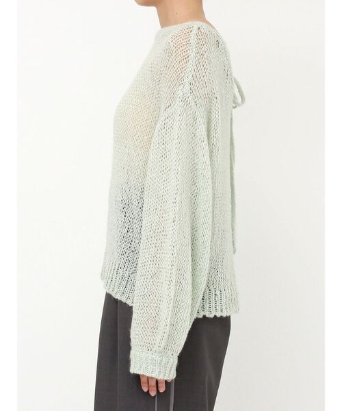 dazzlin(ダズリン)の「バックリボンスパンコールモヘアタッチニット(ニット/セーター・レディース・ブルー/ミント/ベージュ/ピンク/オフホワイト・FREE)」の13枚目の写真