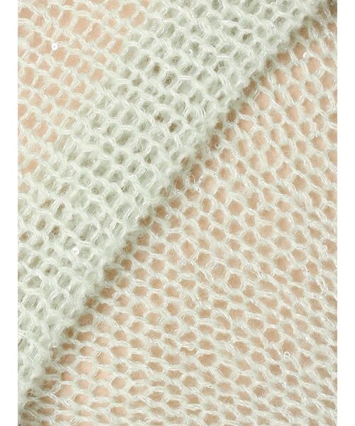 dazzlin(ダズリン)の「バックリボンスパンコールモヘアタッチニット(ニット/セーター・レディース・ブルー/ミント/ベージュ/ピンク/オフホワイト・FREE)」の8枚目の写真