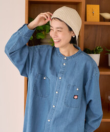 RED KAP（レッドキャップ）の「RED KAP × FREAK'S STORE/レッドキャップ 別注 リヨセルデニム ノーカラー シャツワンピース（ワンピース）」