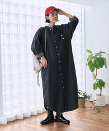 RED KAP（レッドキャップ）の「RED KAP × FREAK'S STORE/レッドキャップ 別注 リヨセルデニム ノーカラー シャツワンピース（ワンピース）」