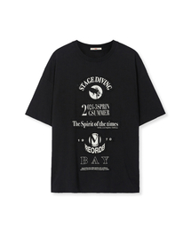 MMIC（エムエムアイシー）の「モシングTシャツブラック（Tシャツ/カットソー）」