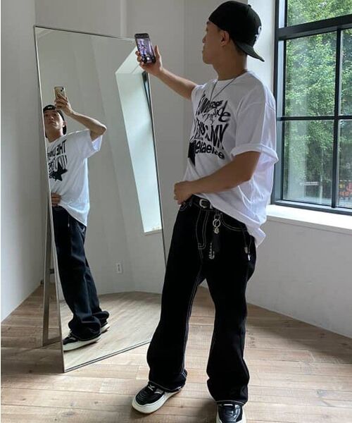 AEIAEIAE（エイエイエ）の「ユニセックスオーバーサイズグラフィックTシャツ[ホワイト]（Tシャツ/カットソー・メンズ・その他・FREE）」の9枚目の写真