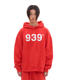 ARCHIVE BOLD（アーカイブボールド）の「939 LOGO HOOD(DEEP RED)（パーカー）」