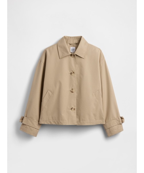 GAP(ギャップ)の「オーバーサイズ クロップド トレンチジャケット(その他アウター・レディース・ベージュ・XS/S/M/L)」の3枚目の写真