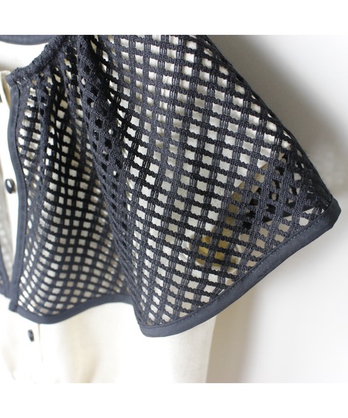 maarook（マルーク）の「杢ツイルメッシュケープ衿ブラウス（シャツ/ブラウス・キッズ・オートミール・140cm/150cm/160cm）」の8枚目の写真