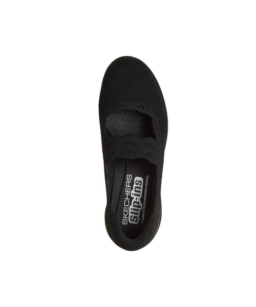 SKECHERS（スケッチャーズ）の「スケッチャーズ スリップインズ：アリヤ - サトル グリーム（スニーカー・レディース・ブラック/ナチュラル・23.5cm/22.5cm/23cm/24cm/24.5cm/25cm）」の3枚目の写真