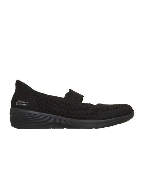SKECHERS（スケッチャーズ）の「スケッチャーズ スリップインズ：アリヤ - サトル グリーム（スニーカー・レディース・ブラック/ナチュラル・23.5cm/22.5cm/23cm/24cm/24.5cm/25cm）」の5枚目の写真