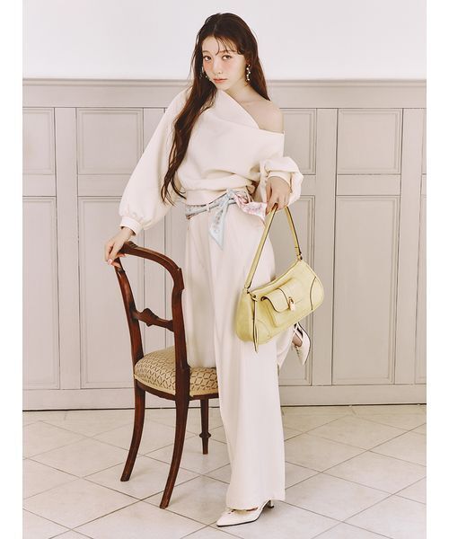 LILY BROWN（リリーブラウン）の「パッドロックホーボーバッグ（ハンドバッグ・レディース・イエロー/ブラウン/ブルー・F）」の5枚目の写真