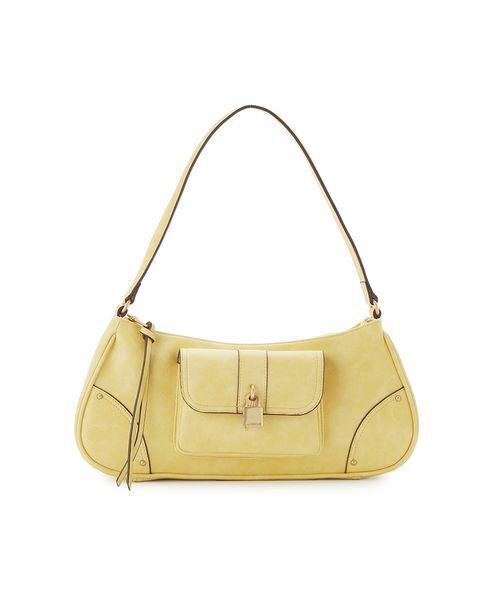 LILY BROWN（リリーブラウン）の「パッドロックホーボーバッグ（ハンドバッグ・レディース・イエロー/ブラウン/ブルー・F）」の6枚目の写真