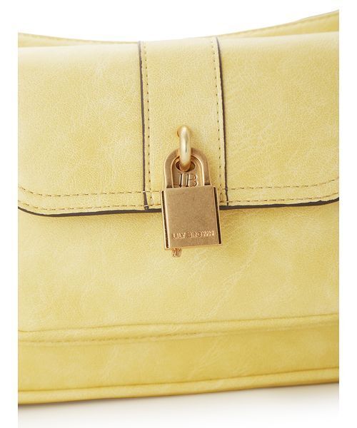 LILY BROWN（リリーブラウン）の「パッドロックホーボーバッグ（ハンドバッグ・レディース・イエロー/ブラウン/ブルー・F）」の11枚目の写真