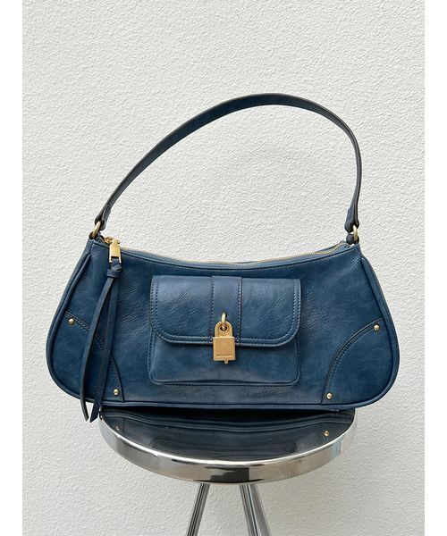 LILY BROWN（リリーブラウン）の「パッドロックホーボーバッグ（ハンドバッグ・レディース・イエロー/ブラウン/ブルー・F）」の20枚目の写真