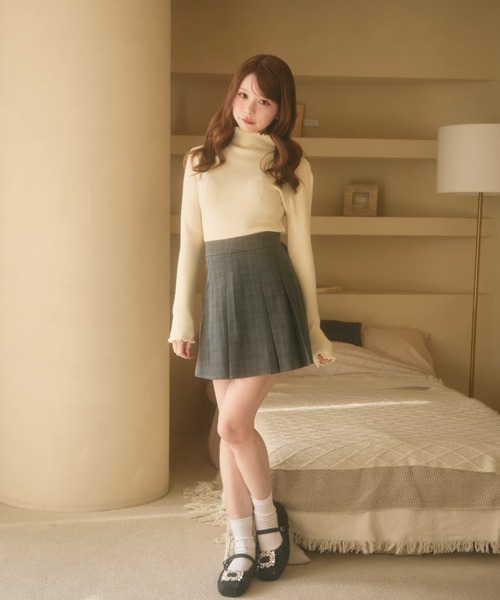 TITTY&CO.（ティティーアンドコー）の「バックリボンスカート（スカート・レディース・グレー/チャコールグレー・SMALL/MEDIUM）」の8枚目の写真