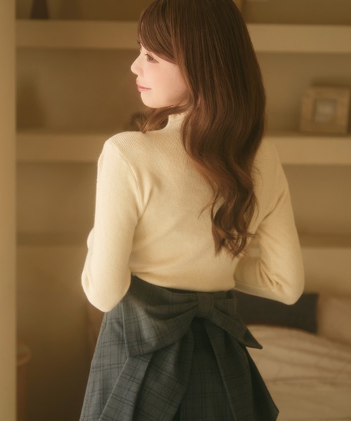 TITTY&CO.（ティティーアンドコー）の「バックリボンスカート（スカート・レディース・グレー/チャコールグレー・SMALL/MEDIUM）」の16枚目の写真