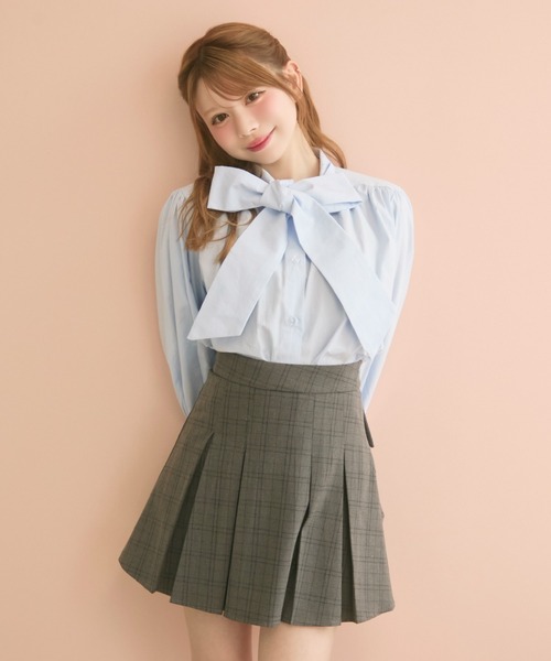 TITTY&CO.（ティティーアンドコー）の「バックリボンスカート（スカート・レディース・グレー/チャコールグレー・SMALL/MEDIUM）」の20枚目の写真