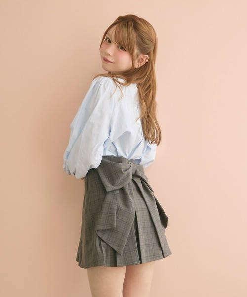 TITTY&CO.（ティティーアンドコー）の「バックリボンスカート（スカート・レディース・グレー/チャコールグレー・SMALL/MEDIUM）」の19枚目の写真