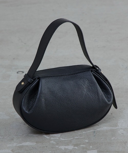 Lui's（ルイス）の「MILLELA FIRENZE / ベルトハンドバッグ（トートバッグ・レディース・ブラック/ダークブラウン/モカ・FREE）」の5枚目の写真