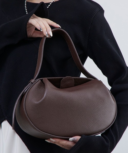 Lui's（ルイス）の「MILLELA FIRENZE / ベルトハンドバッグ（トートバッグ・レディース・ブラック/ダークブラウン/モカ・FREE）」の14枚目の写真