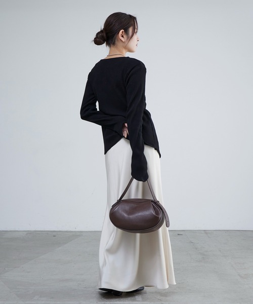 Lui's（ルイス）の「MILLELA FIRENZE / ベルトハンドバッグ（トートバッグ・レディース・ブラック/ダークブラウン/モカ・FREE）」の18枚目の写真