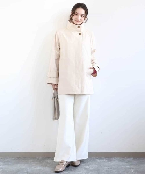 MK MICHEL KLEIN(エムケーミッシェルクラン)の「テントライン ツイルコート/洗える(トレンチコート・レディース・ベージュ/モカ・38)」の11枚目の写真