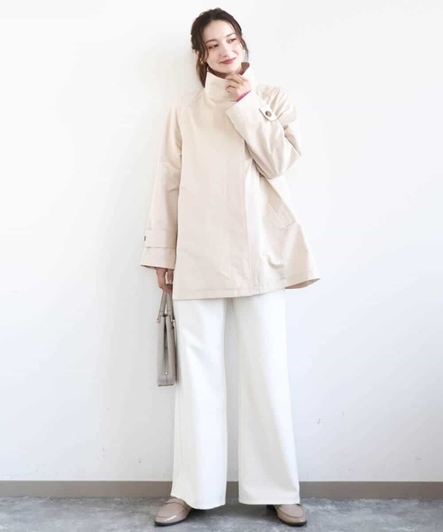 MK MICHEL KLEIN(エムケーミッシェルクラン)の「テントライン ツイルコート/洗える(トレンチコート・レディース・ベージュ/モカ・38)」の12枚目の写真