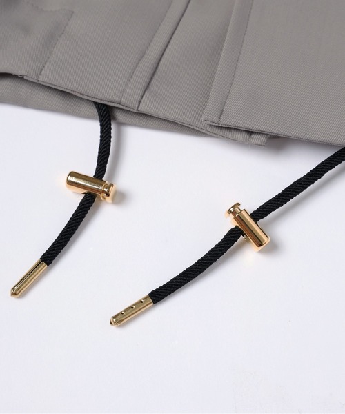 CULLNI（クルニ）の「Wool Gabardine Zip Up Short Coat（ステンカラーコート・メンズ・ブラック/グレイッシュベージュ・0/1/2）」の8枚目の写真