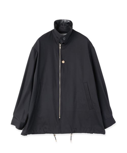 CULLNI（クルニ）の「Wool Gabardine Zip Up Short Coat（ステンカラーコート・メンズ・ブラック/グレイッシュベージュ・0/1/2）」の10枚目の写真
