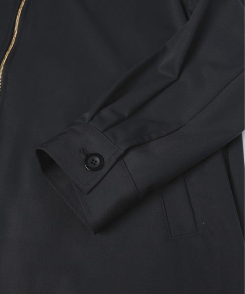 CULLNI（クルニ）の「Wool Gabardine Zip Up Short Coat（ステンカラーコート・メンズ・ブラック/グレイッシュベージュ・0/1/2）」の15枚目の写真