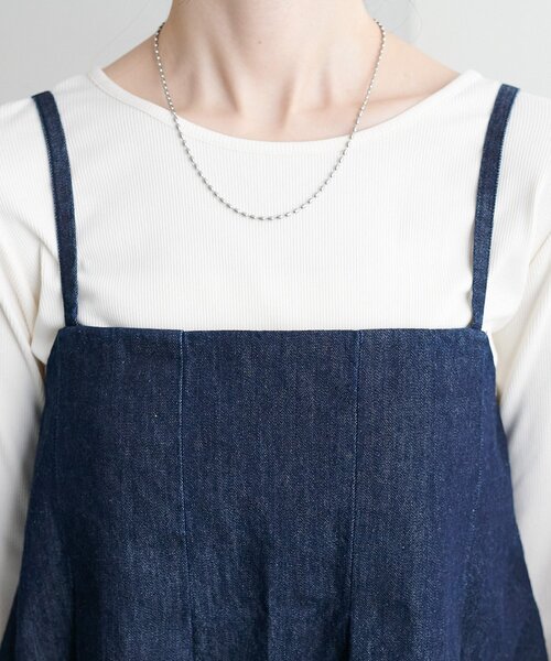 DISCOAT（ディスコート）の「デニムキャミ（キャミソール・レディース・ネイビー/ブラック・FREE）」の11枚目の写真