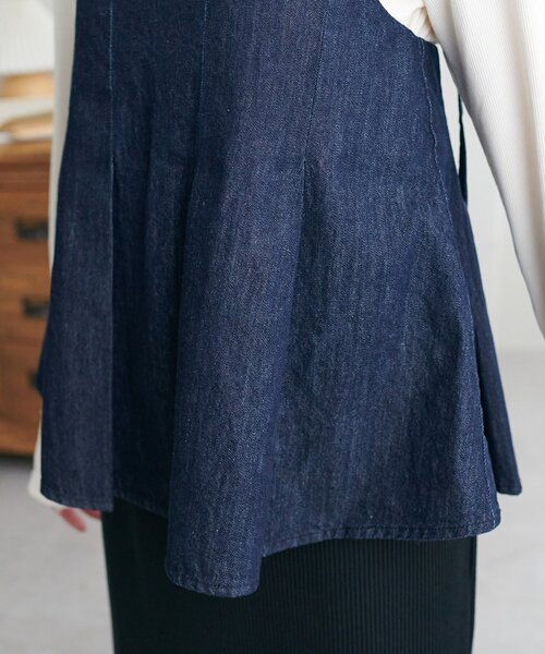 DISCOAT（ディスコート）の「デニムキャミ（キャミソール・レディース・ネイビー/ブラック・FREE）」の12枚目の写真