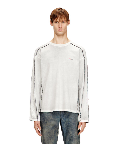 DIESEL(ディーゼル)の「メンズ 長袖Tシャツ T-RIVEN-LS(Tシャツ/カットソー・メンズ・ブラック系その他・SMALL/MEDIUM/LARGE/XXX-LARGE/XX-LARGE/X-LARGE/X-SMALL)」の5枚目の写真