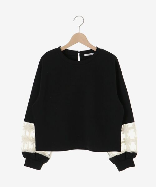 le.coeur blanc（ルクールブラン）の「《WEB限定アイテム》袖レースダンボールスウェット（スウェット・レディース・オフホワイト・38）」の15枚目の写真