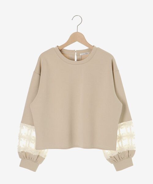 le.coeur blanc（ルクールブラン）の「《WEB限定アイテム》袖レースダンボールスウェット（スウェット・レディース・オフホワイト・38）」の21枚目の写真