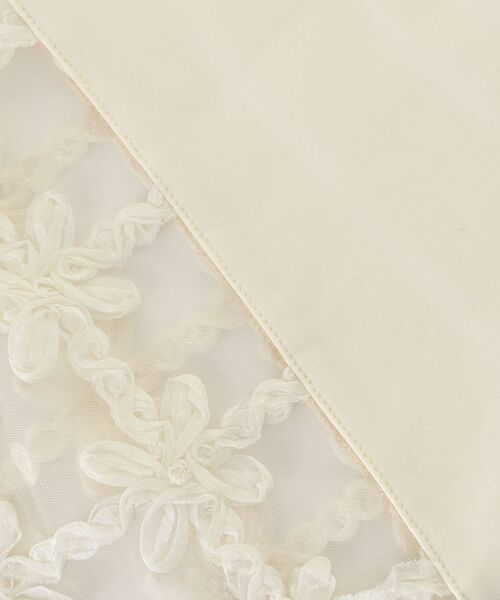 le.coeur blanc（ルクールブラン）の「《WEB限定アイテム》袖レースダンボールスウェット（スウェット・レディース・オフホワイト・38）」の2枚目の写真