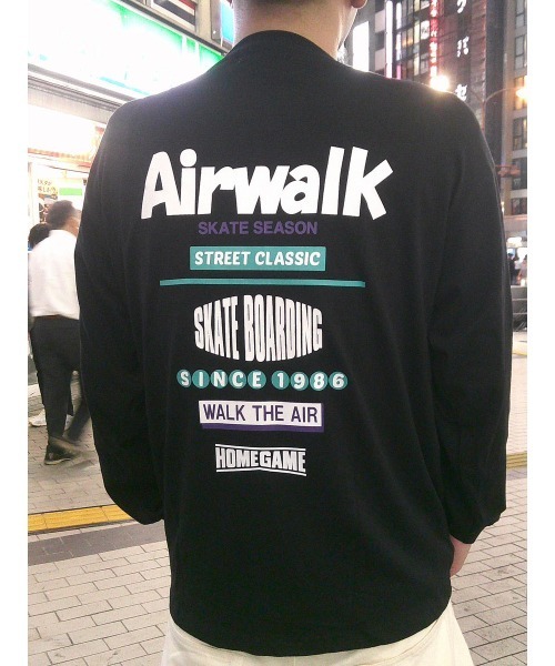 HOMEGAME(ホームゲーム)の「エアウォーク 【AIRWALK 】× ホームゲーム 【HOMEGAME】- ロンT 【LS TEE BLACK HGAW2402】(Tシャツ/カットソー・メンズ・ブラック・MEDIUM/X-LARGE/LARGE)」の5枚目の写真