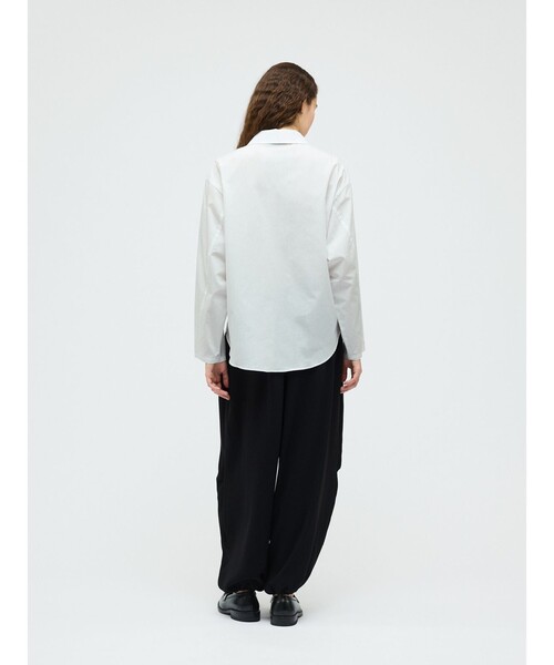 mizuiroind(ミズイロインド)の「mizuiro ind ジップシャツ(シャツ/ブラウス・レディース・ベージュ/オフホワイト/ブルー/ブラック・FREE)」の16枚目の写真