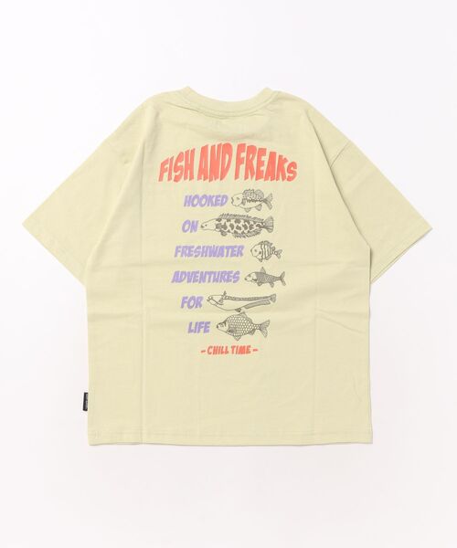KRIFF MAYER Kid's Collection（クリフメイヤーキッズコレクション）の「【綿100％】天竺プリントTEE(釣り)（Tシャツ/カットソー・キッズ・ライトグリーン/チャコール/パープル/オフホワイト・150/140/130/120/170/160）」の5枚目の写真