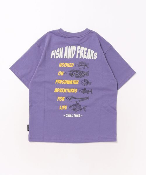 KRIFF MAYER Kid's Collection（クリフメイヤーキッズコレクション）の「【綿100％】天竺プリントTEE(釣り)（Tシャツ/カットソー・キッズ・ライトグリーン/チャコール/パープル/オフホワイト・150/140/130/120/170/160）」の6枚目の写真