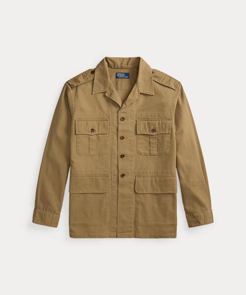 POLO RALPH LAUREN（ポロ ラルフ ローレン）の「クラシック フィット テクスチャード オーバーシャツ（シャツ/ブラウス・メンズ・ブラウン系3・L/M/S/XL/XS/XXL）」の2枚目の写真