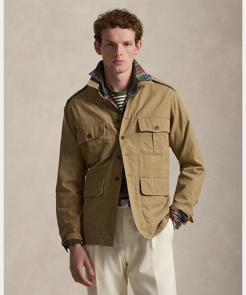 POLO RALPH LAUREN（ポロ ラルフ ローレン）の「クラシック フィット テクスチャード オーバーシャツ（シャツ/ブラウス・メンズ・ブラウン系3・L/M/S/XL/XS/XXL）」の6枚目の写真