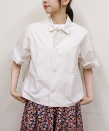 ORCIVAL/オーシバル ガーメントダイポプリン レギュラーカラーショートスリーブシャツ REGULAR COLLAR POPLIN SHORTSLEEVE SHIRT OR-B0446 GDP
