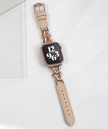 Apple Watch Band / アップルウォッチ リーフデザインレザーバンド / Urban Coral