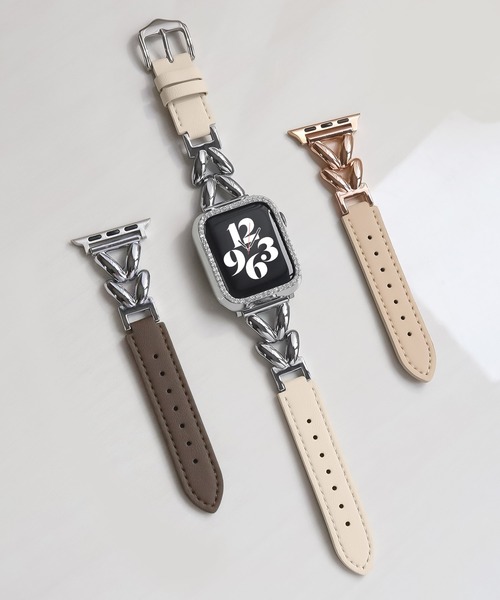 Urban Coral(アーバンコーラル)の「Apple Watch Band / アップルウォッチ リーフデザインレザーバンド / Urban Coral(デジタル腕時計・レディース・ブラウン系その他/ホワイト系その他/ベージュ系その他・40mm)」の5枚目の写真