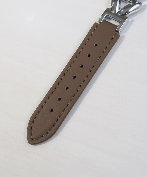 Urban Coral(アーバンコーラル)の「Apple Watch Band / アップルウォッチ リーフデザインレザーバンド / Urban Coral(デジタル腕時計・レディース・ブラウン系その他/ホワイト系その他/ベージュ系その他・40mm)」の8枚目の写真