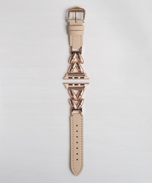 Urban Coral(アーバンコーラル)の「Apple Watch Band / アップルウォッチ リーフデザインレザーバンド / Urban Coral(デジタル腕時計・レディース・ブラウン系その他/ホワイト系その他/ベージュ系その他・40mm)」の9枚目の写真