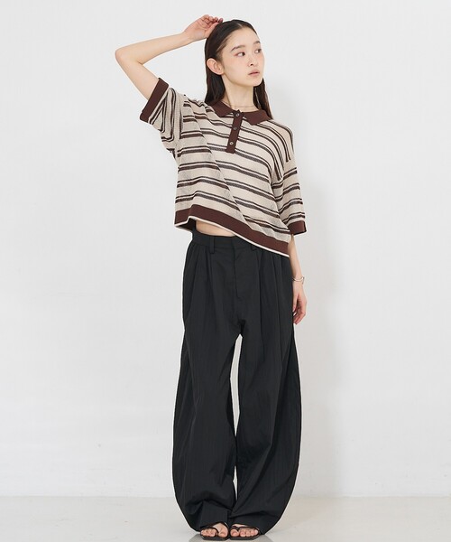 NOMINE（ノミネ）の「タック ボリュームパンツ（その他パンツ・レディース・ホワイト/ブラック/チャコールグレー・S/M）」の16枚目の写真