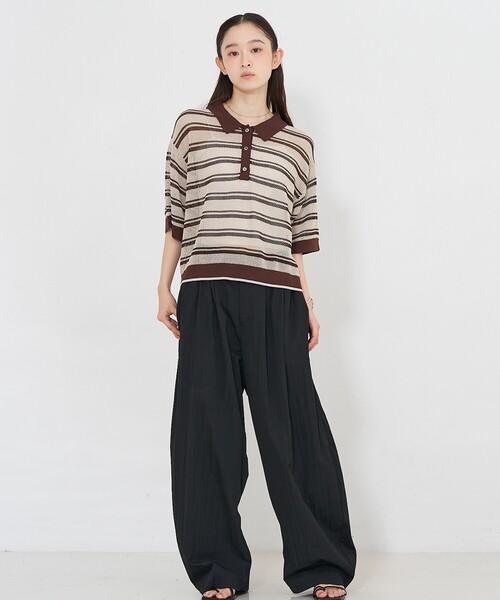 NOMINE（ノミネ）の「タック ボリュームパンツ（その他パンツ・レディース・ホワイト/ブラック/チャコールグレー・S/M）」の17枚目の写真